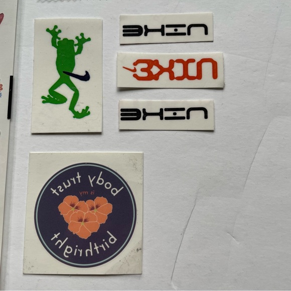 Temporary Tattoo Sheet Bundle - Retro, Groovy, Stegosaurus, Nike, Nike Frog, ACG - Picture 4 of 6